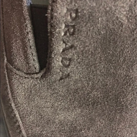 G - Prada Gray Suede Loafers - Picture 5 of 8